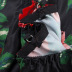 new summer suspender shorts rose print sexy home service suit  NSJO29518
