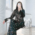 new long-sleeved spring and autumn thin silk pajamas  NSJO29523