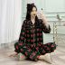 new silk spring and autumn long-sleeved cardigan casual loose home wear  NSJO29530