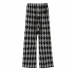 houndstooth loose knitted casual pants NSAC29588
