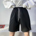 simple high waist drawstring sports shorts NSLD29623