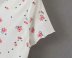 retro short-sleeved floral print top  NSAM29628