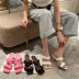 spring and summer fashion Velcro high-heel slippers  NSHU29706