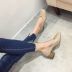 spring and autumn soft leather thick-heeled mid-heel shoes NSHU29712