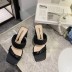 fashion woven high heels sandals  NSHU29756