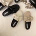 fashion half flat bow sandal  NSHU29763