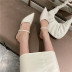 pointed thick heel half lazy Muller shoes NSHU29781
