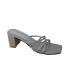 fashion thick-heeled cross-strap sandals NSHU29789