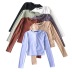 suéter básico de manga larga de color sólido simple de moda casual NSLD29806