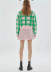 Spring and autumn loose and thin contrast color plaid sweater   NSLD29808