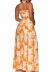 fashion sexy tube top tie-dye dress two-piece  NSCZ29842
