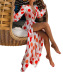  red and white polka-dot long-sleeved dress NSCZ29847
