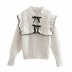 fashion warm spring bow sweater   NSAM29865