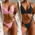  ladies split swimsuit solid color bikini  NSDA29871