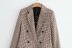 retro plaid breasted small suit jacket  NSAM29918