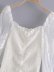 new style sleeves embroidery mesh drawstring square neck flared sleeve dress  NSAM29951