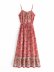 ethnic style printed sling long dress NSAM29952