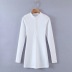 spring new knitted zipper long-sleeved dress NSAC30018