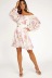 spring new style one-shoulder printed dress NSAC30021