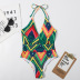 sexy plaid one-piece triangle swimsuit  NSHL30078
