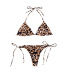 sexy print triangle double-sided split swimsuit NSHL30087