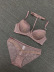 lace embroidered halter-neck bra set NSCL30129