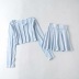 fashion bottoming shirt stitching pleated skirt two-piece NSHS30215