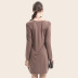 round neck fashion long-sleeved dress  NSJR30277