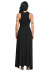 new style irregular solid color split pleated dress NSLM30288