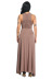 new style irregular solid color split pleated dress NSLM30288