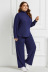 autumn and winter home service long sleeve cotton leisure two-piece suit NSLM30307