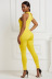 tight-fitting large-length ruffled sleeveless sexy jumpsuit NSLM30319