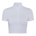 fashion invisible zipper short-sleeved T-shirt NSMX30364