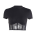 fashion net yarn breathable sexy vest NSMX30392