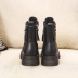 plus velvet warm thick-soled zipper short boots NSNL30438