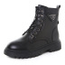 plus velvet flat lace-up ankle boots NSNL30455