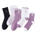 Autumn and winter all purple bear cotton socks   NSFN30476
