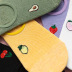 embroidery fruit pattern mesh breathable sports socks   NSFN30497
