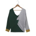 V-neck color stitching sweater  NSLK30498