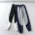 elastic waist color matching sports pants  NSAM30508