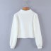 Slim Thin Hollow Cardigan Sweater Lantern Sleeve Top  NSAM30512