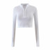 half zipper long-sleeved casual fashion simple bottoming shirt NSLD30538