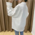 fashion simple solid color mid-length shirt  NSLD30541