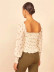 floral long-sleeved chiffon shirt  NSLD30559