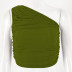 Fashion one-shoulder sexy wrap chest T-shirt NSFD30653