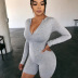 round neck long sleeve sexy jumpsuit  NSFD30686