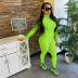 tight-fitting solid color jumpsuit NSFD30690
