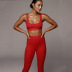 seamless knit hip-lifting yoga sports suit set NSFD30717