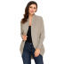 long-sleeved solid color cardigan sweater  NSSI30822
