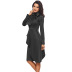 lace long sleeve sexy round neck solid color butterfly dress  NSSI30839